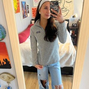 Women's Gray Patagonia Quarter Zip